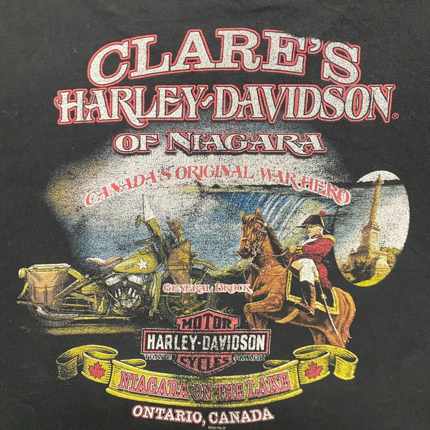 Vintage Y2K Harley Davidson Ontario Canada Baggy Biker Tee