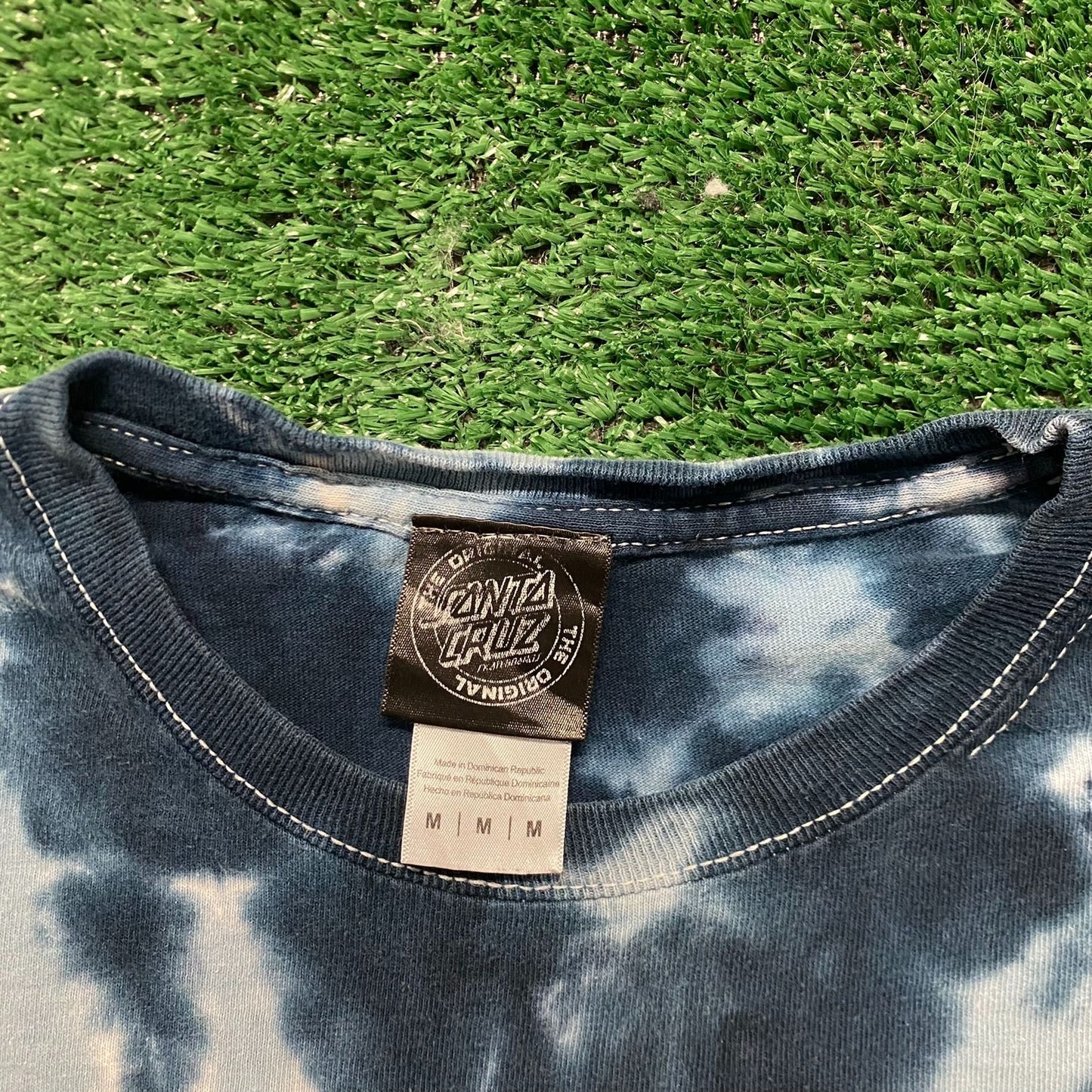 Vintage Y2K Santa Cruz Shirt Tie Dye Skater Wave Dot Logo Tee