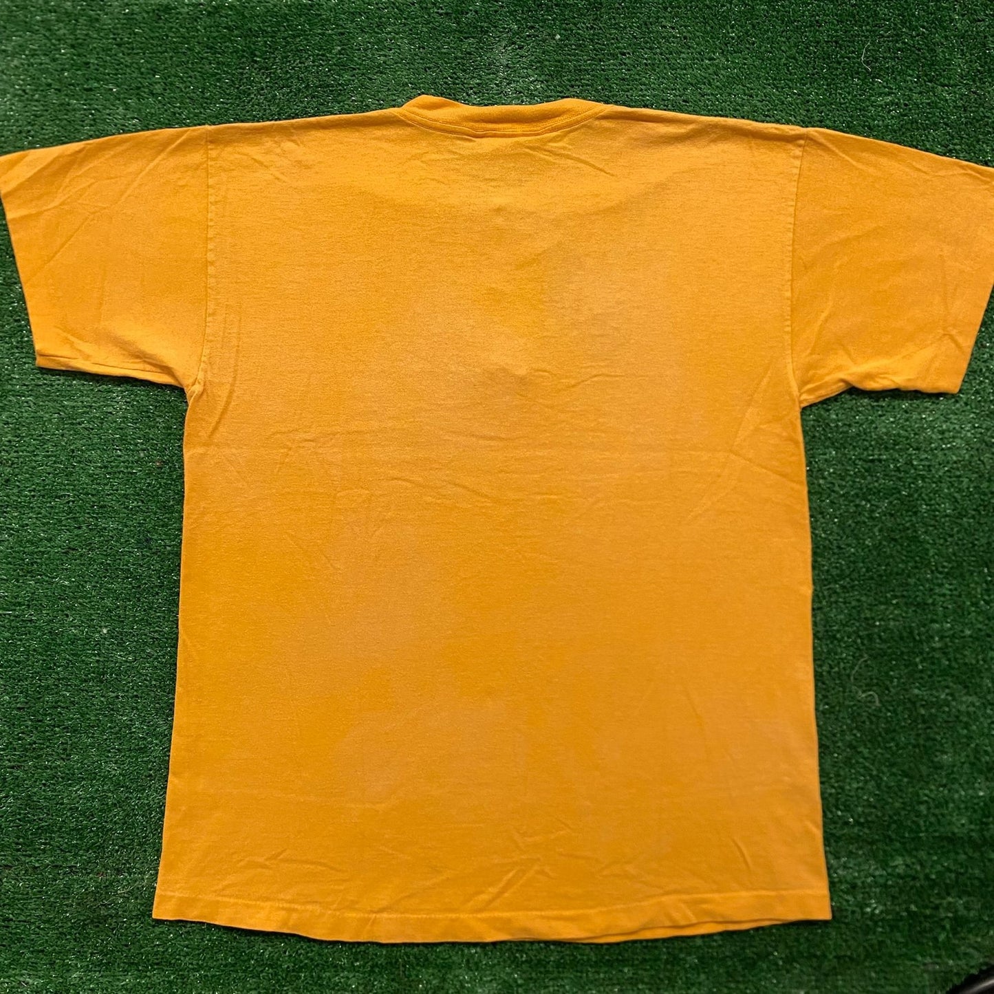 Vintage 90s Disney Lion King Yellow Embroidered Henley Tee