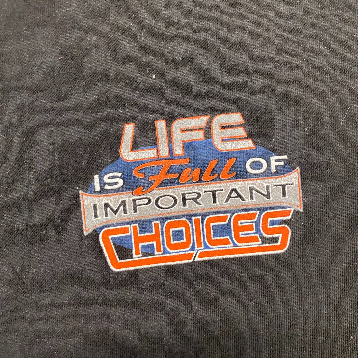 Vintage Y2K Baggy Essential Choppers Choices Biker T-Shirt