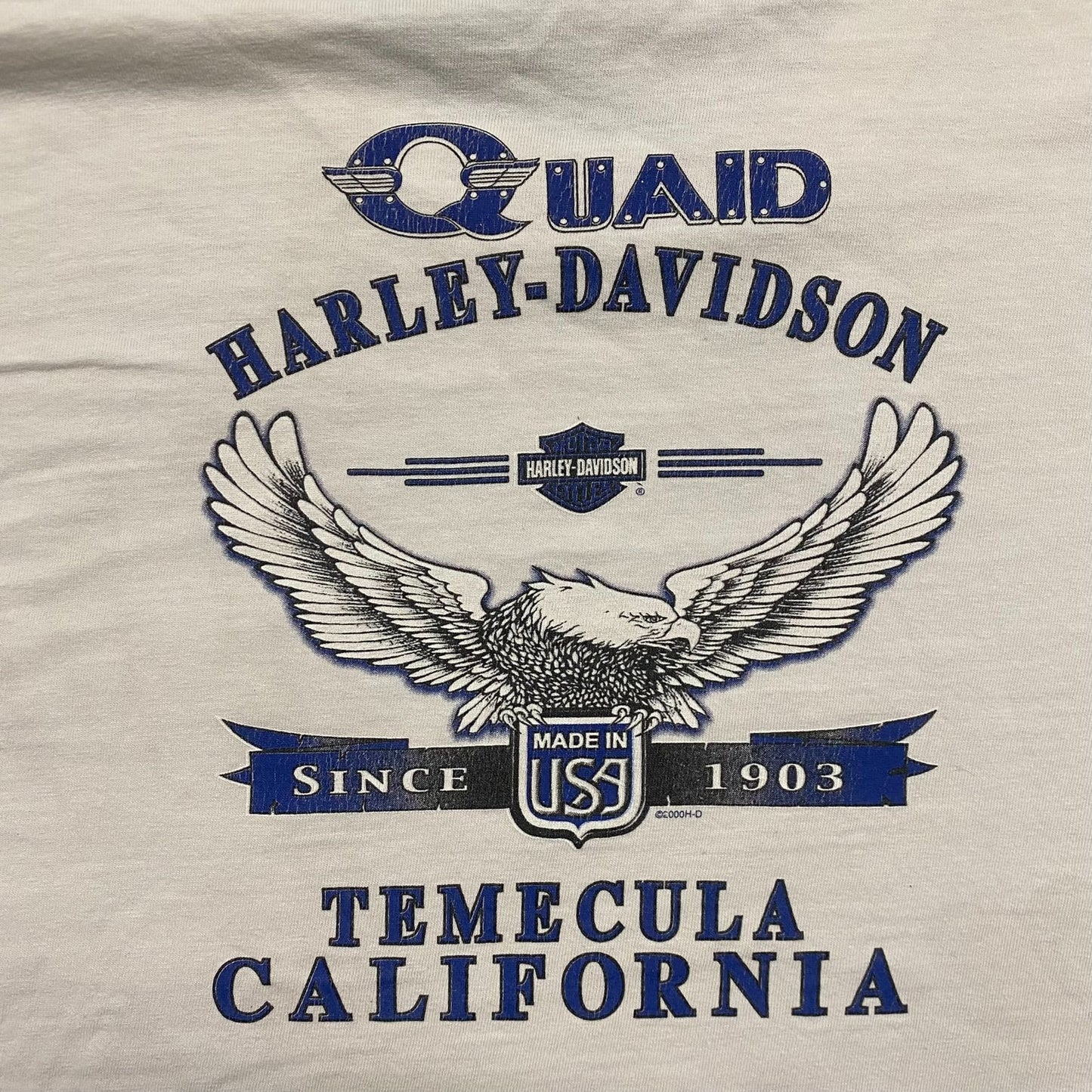 Vintage Y2K Harley Davidson Flame Essential Baggy Biker Tee