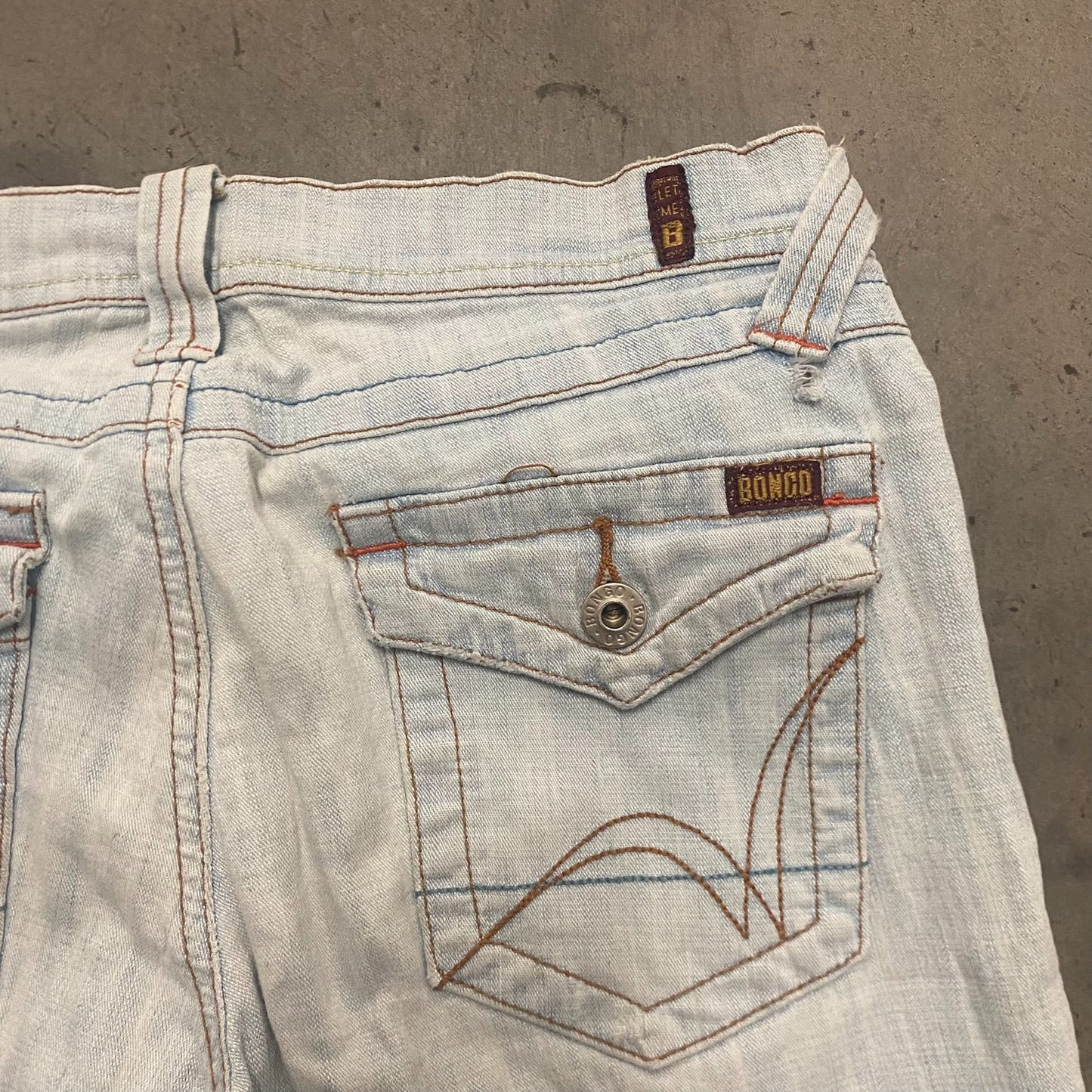 Vintage Y2K Stonewashed Faded Essential Flared Denim Jeans