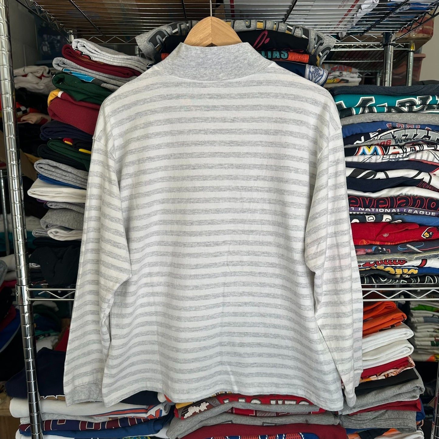 Vintage 90s Uni. Hawaii Rainbow Warriors Striped T-Shirt Long Sleeve College L