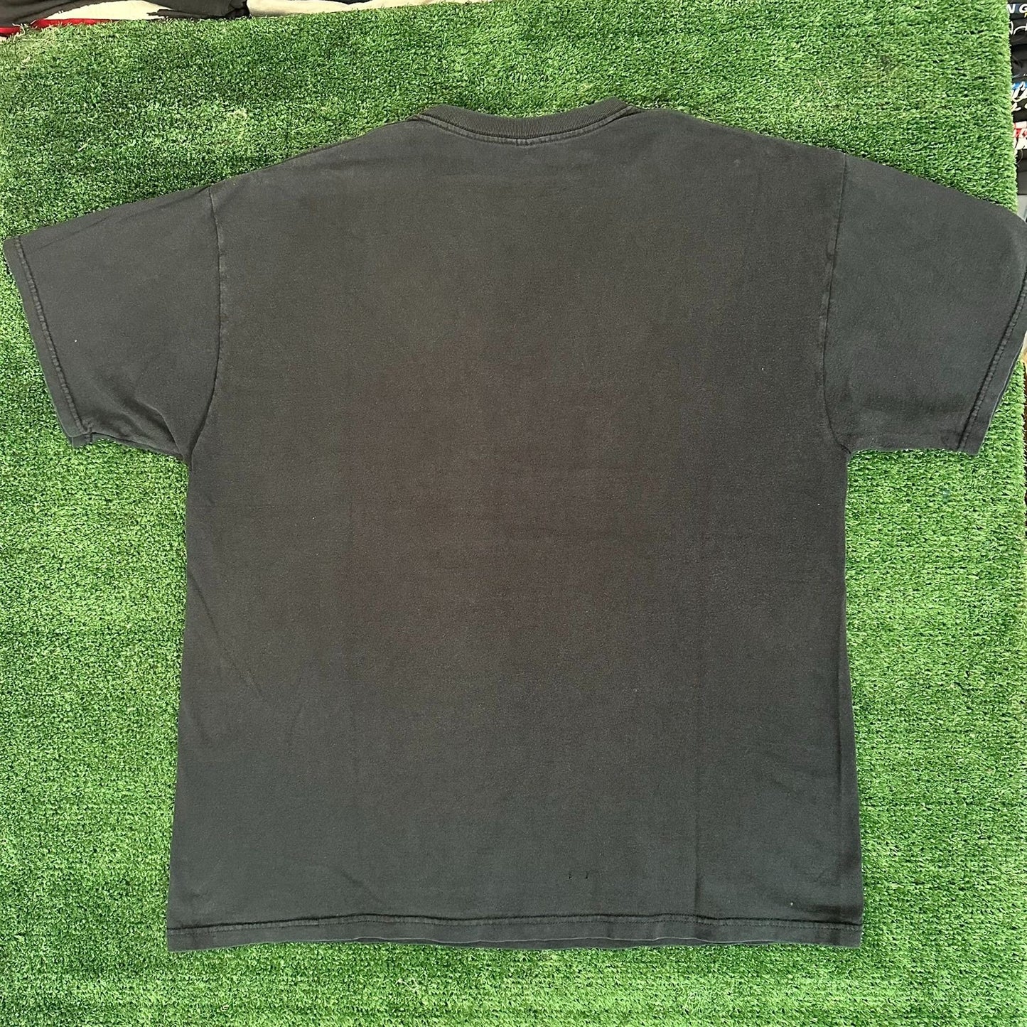 Vintage Y2K Homer Simpsons Scarface Parody T-Shirt Boxy Black XL Grunge Humor