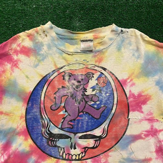 Grateful Dead Skull Bear Vintage Band T-Shirt