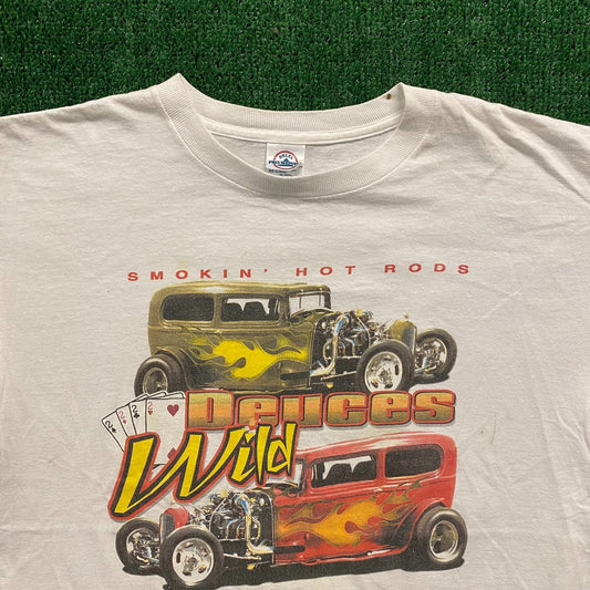 Dueces Wild Hot Rods Vintage T-Shirt