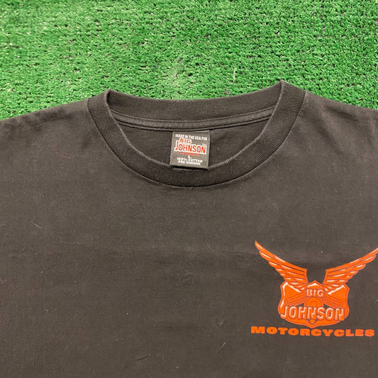 Big Johnson Motorcycles Vintage 90s Biker T-Shirt