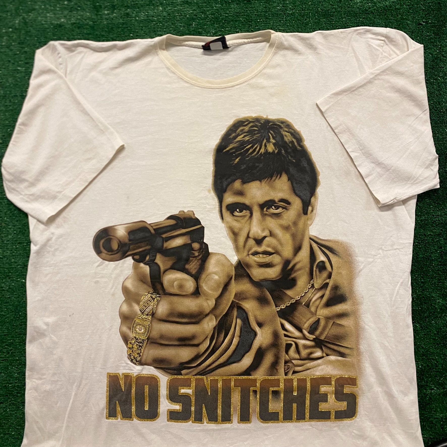 Scarface No Snitches Vintage 90s Movie T-Shirt – Agent Thrift