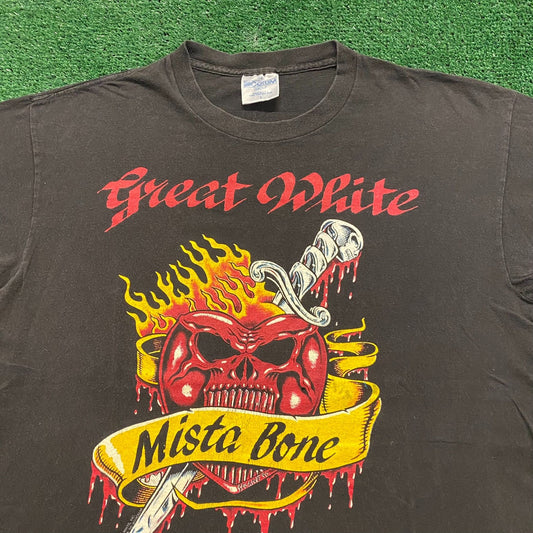 Great White Mista Bone Vintage Band T-Shirt