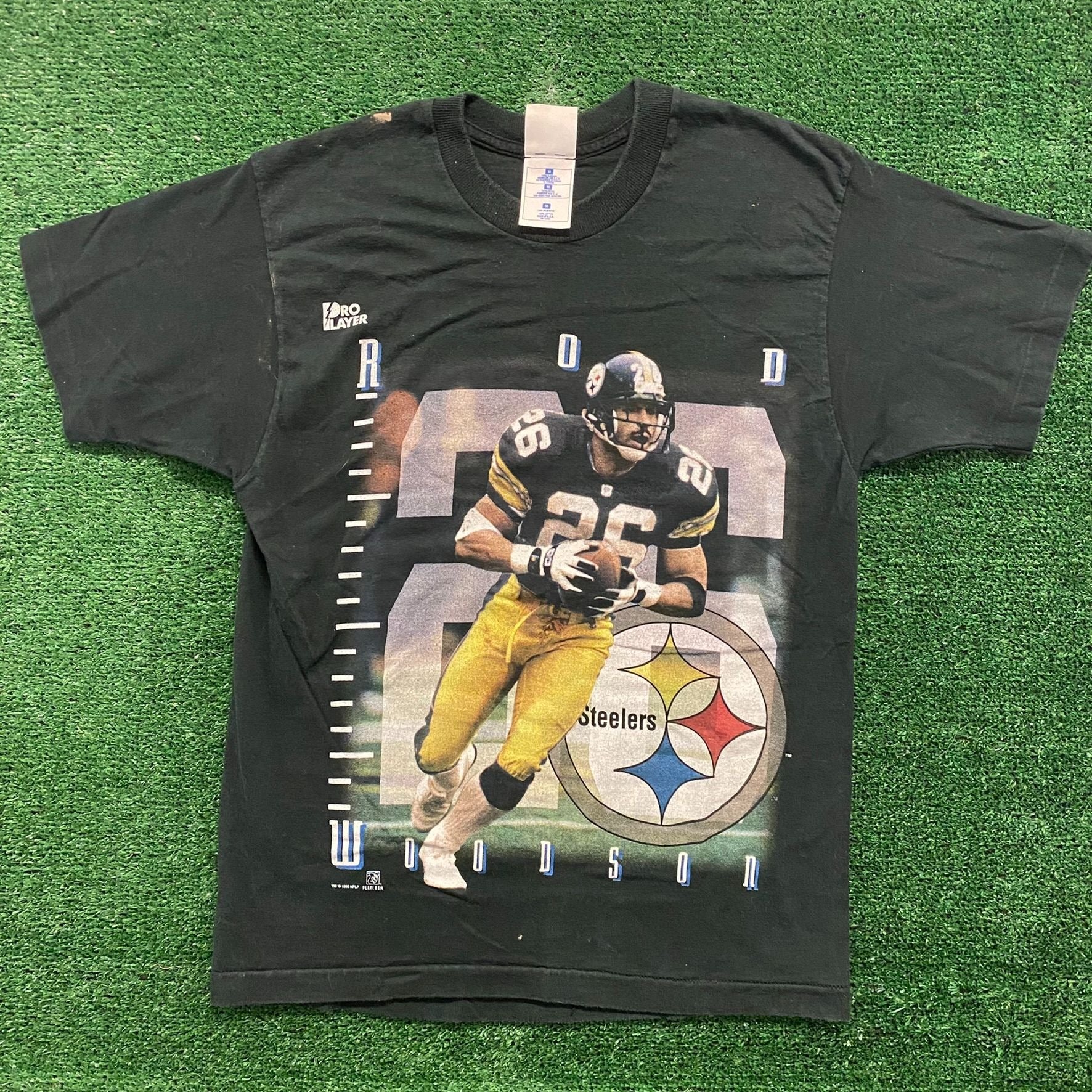 26 Woodson- Official NFL Pittsburgh Steelers Throwback Collection (Black)