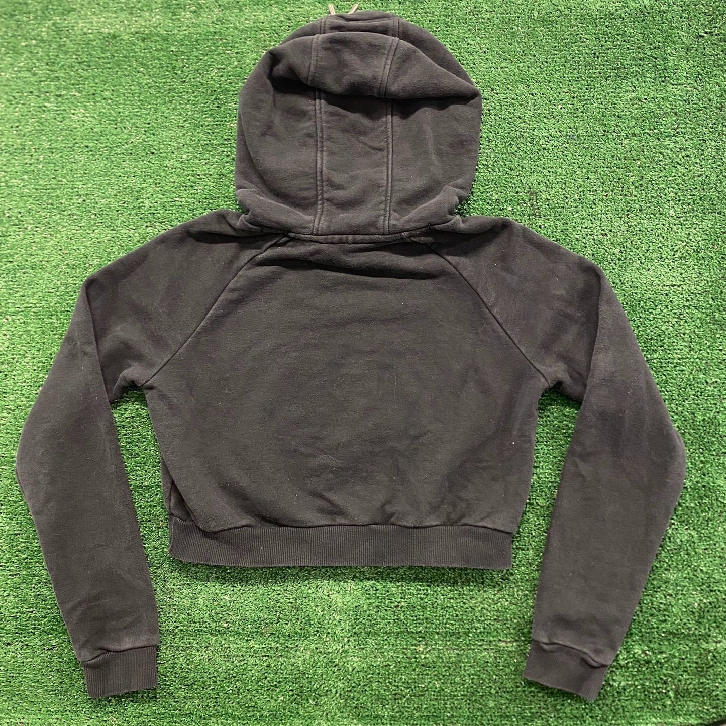 Adidas Trefoil Essential Cropped Hoodie Sweatshirt