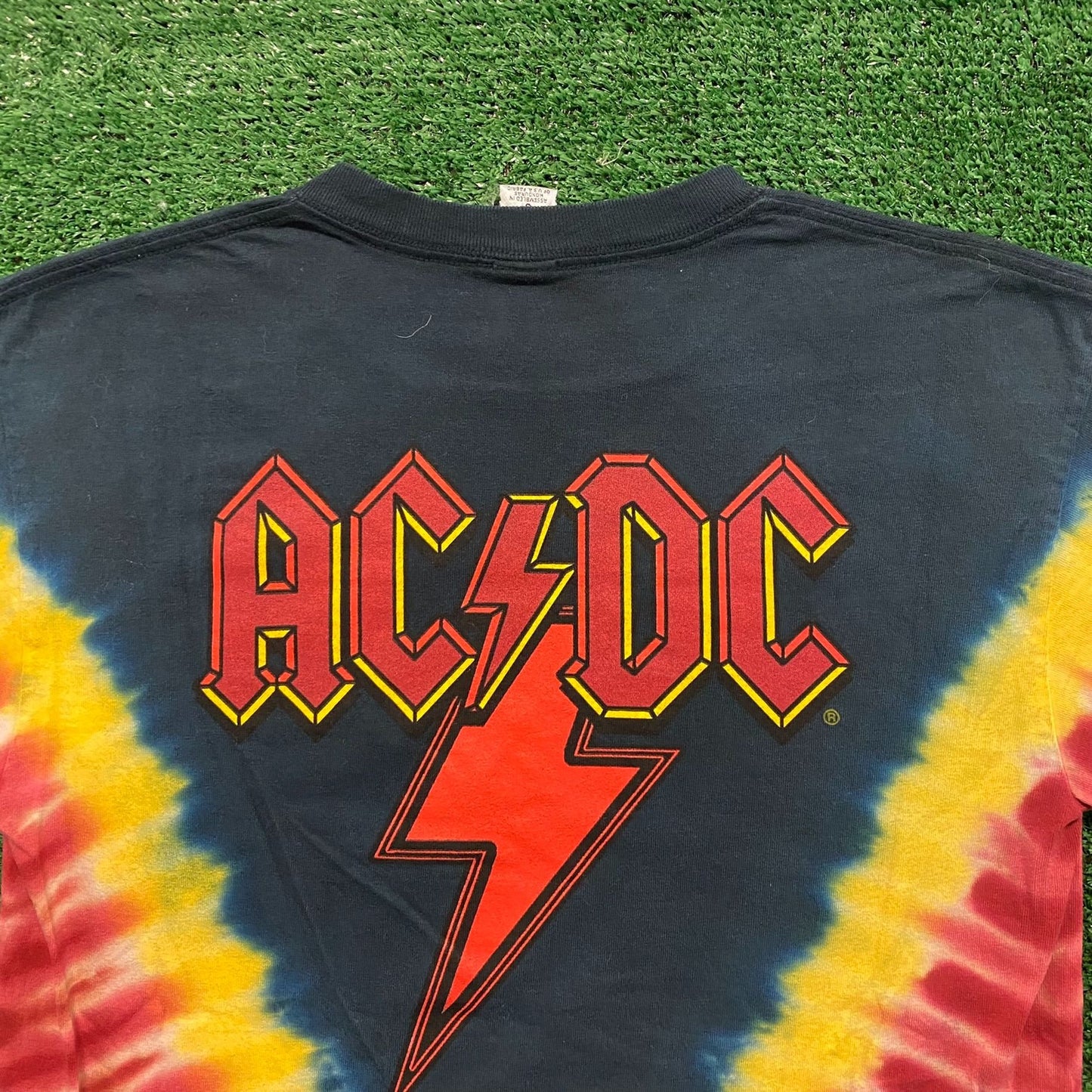 AC/DC Tie Dye Vintage Rock Band T-Shirt