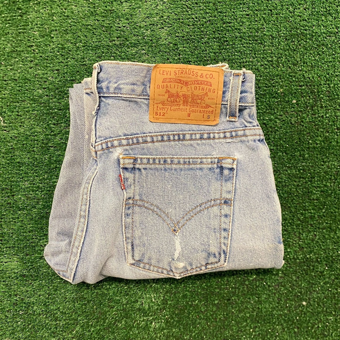 Levi's 512 Slim Tapered Vintage Denim Painter Jeans Pants