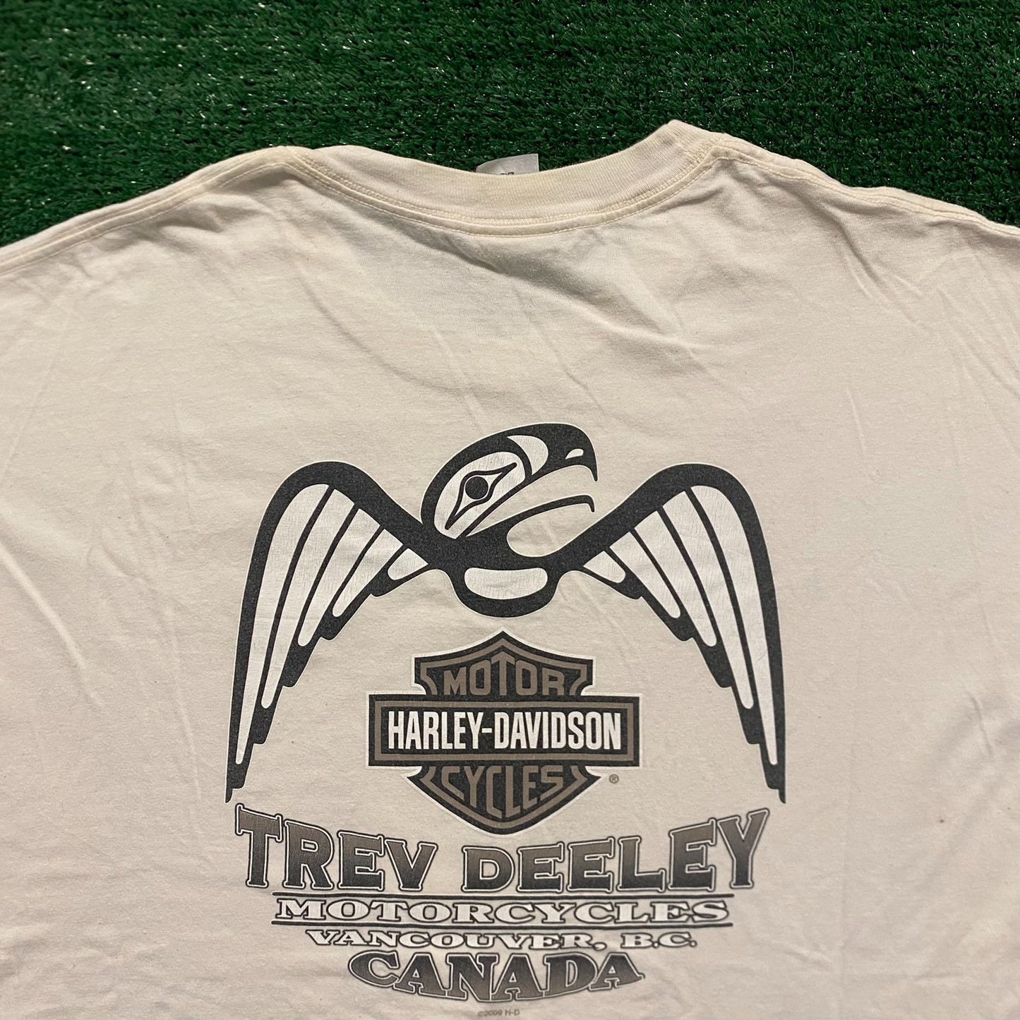 Harley Davidson Paper Girl Vintage Moto Biker T-Shirt