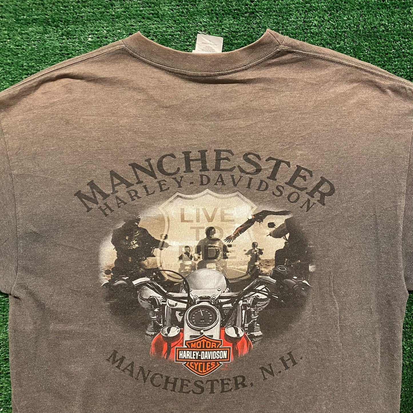 Harley Davidson Skulls Vintage Biker T-Shirt