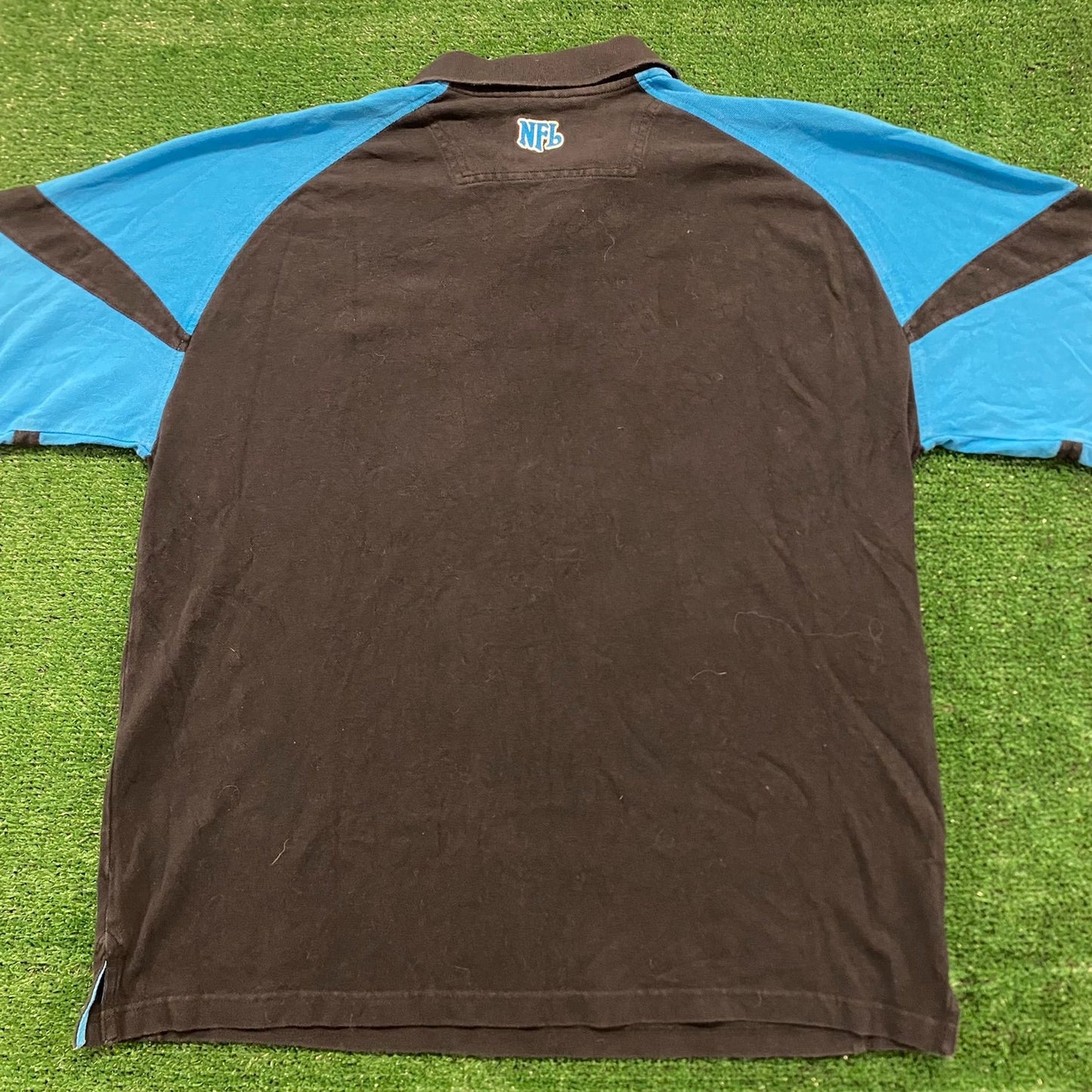 Carolina Panthers Vintage NFL Football Polo Shirt