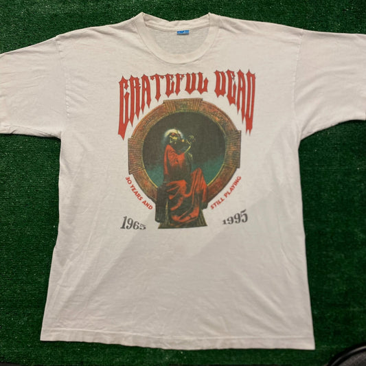 Grateful Dead 30 Years Vintage 90s Band T-Shirt
