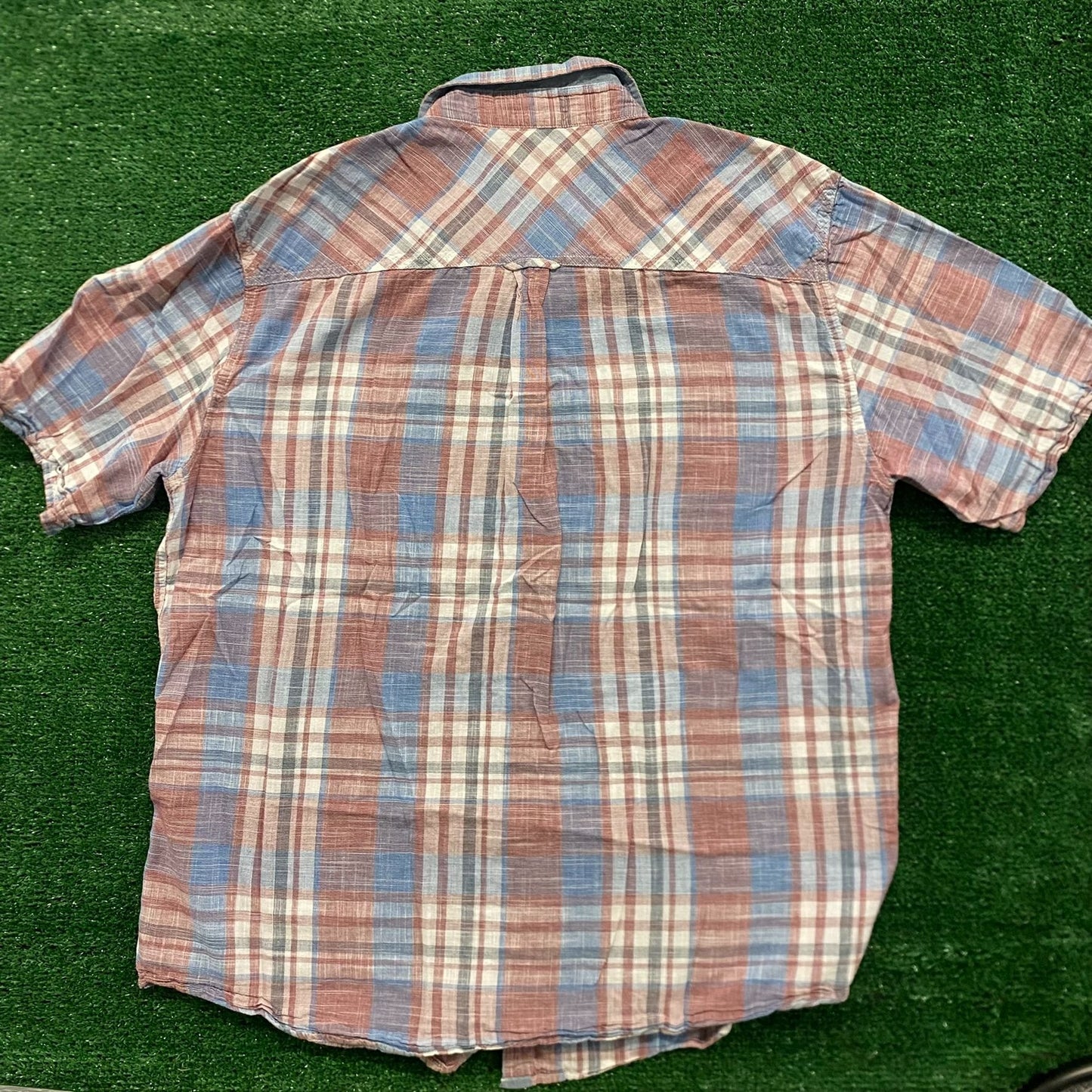 Weatherproof Plaid Vintage Casual Button Up Shirt