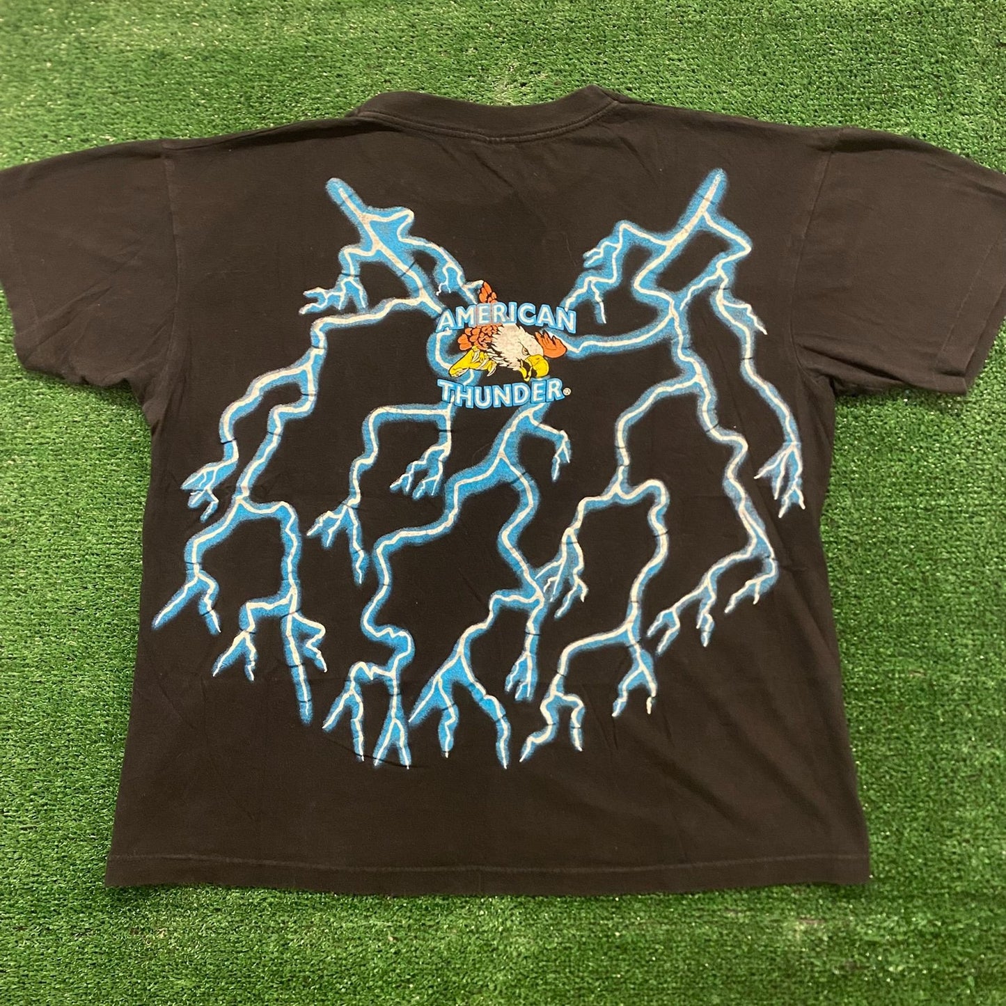 American Thunder Vintage Metal Rock Band T-Shirt