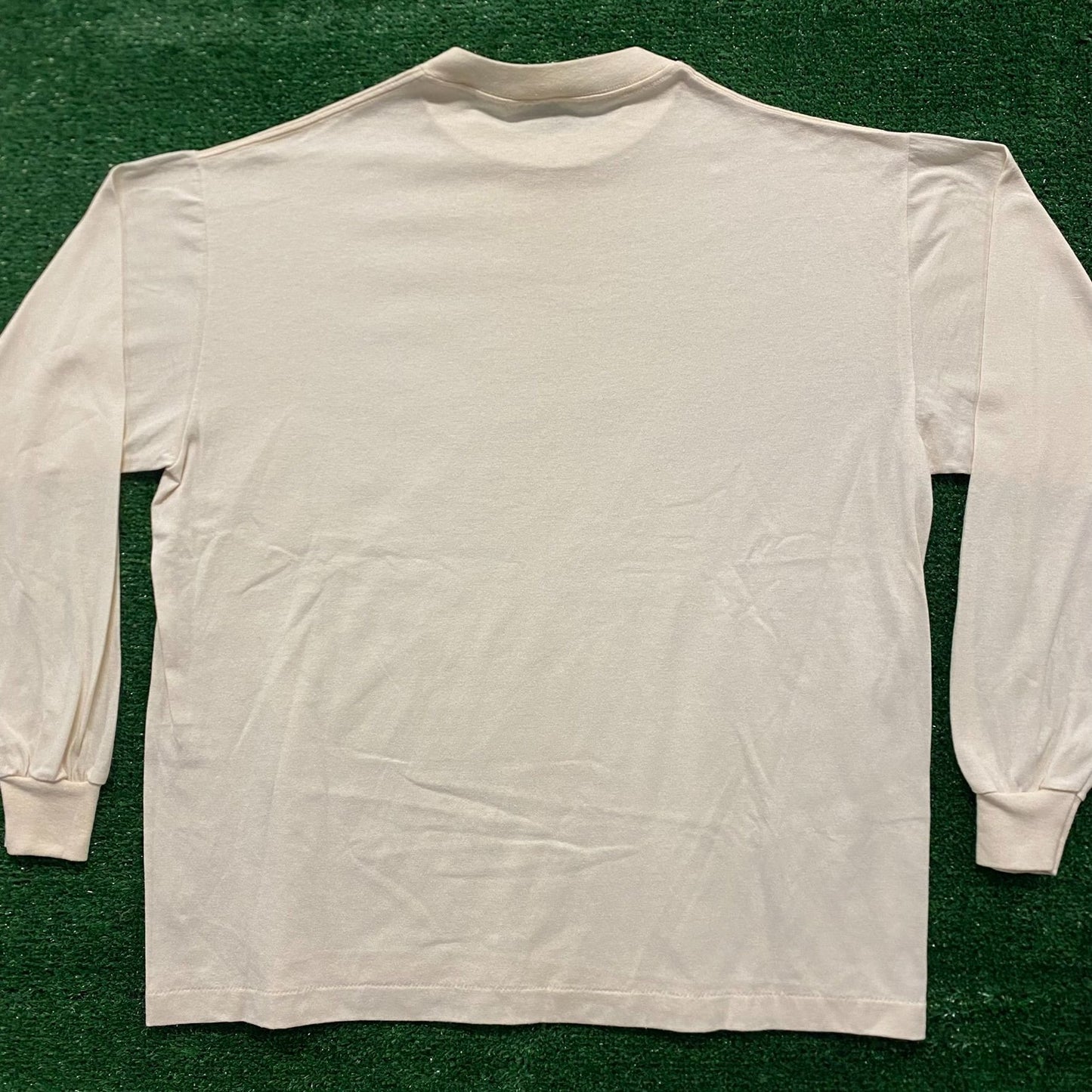 Off White Cream Vintage 90s Blank Plain T-Shirt