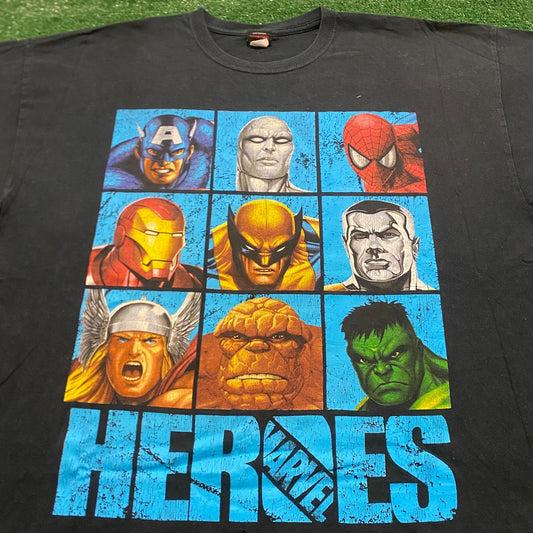 Marvel Comics Vintage Y2K Superhero T-Shirt