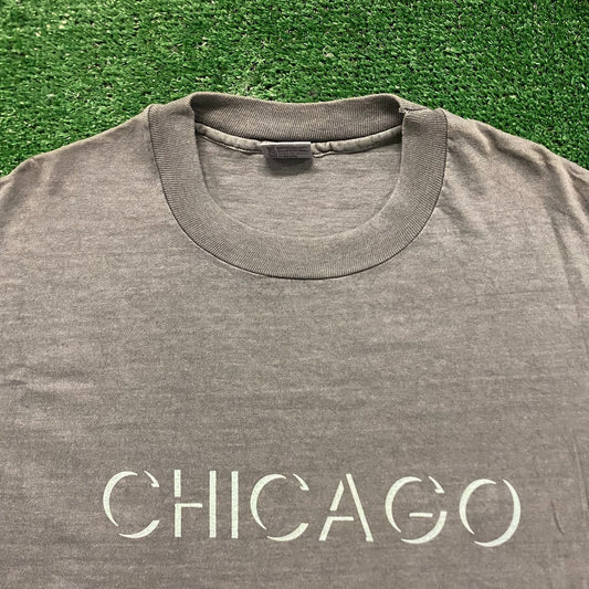 Chicago Basic Simple Vintage 90s T-Shirt