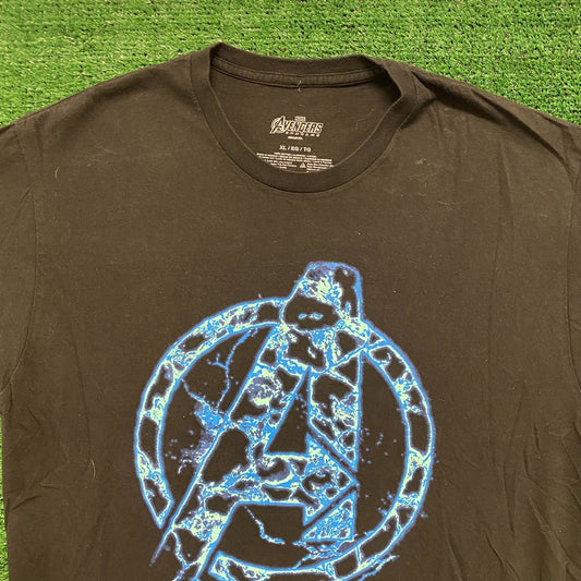 Marvel Avengers Lightning Vintage Movie T-Shirt