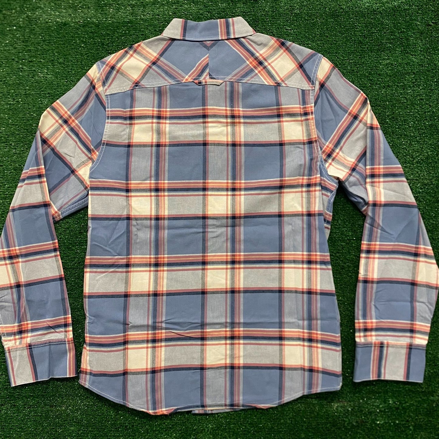1901 Plaid Check Vintage Button Up Casual Shirt
