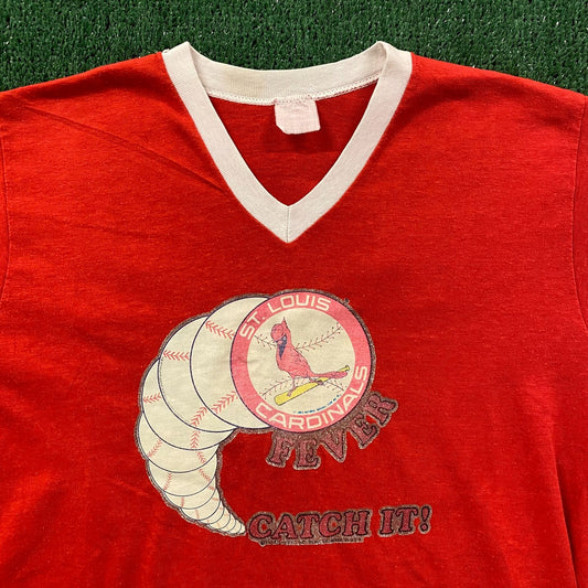 Cardinals Fever Vintage 90s Baseball T-Shirt