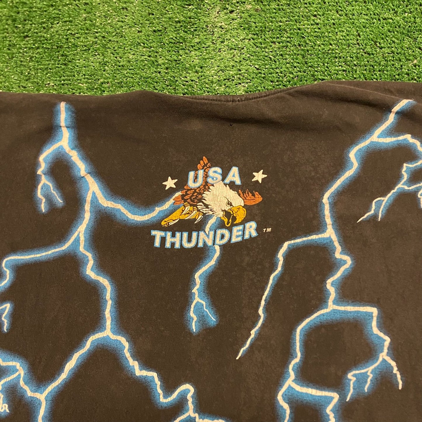 American Thunder Native Chief Vintage 90s Western T-Shirt