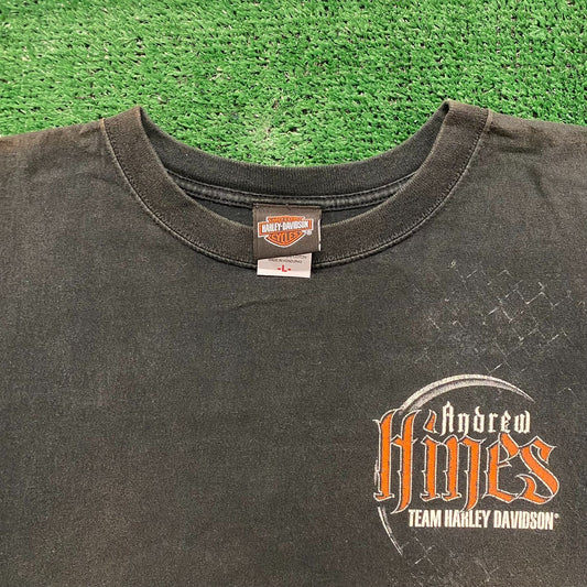 Harley Davidson Racing Vintage Biker T-Shirt