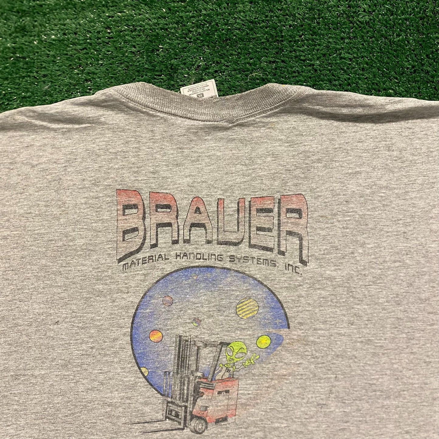 Aliens Vintage Painted Grunge Workwear T-Shirt