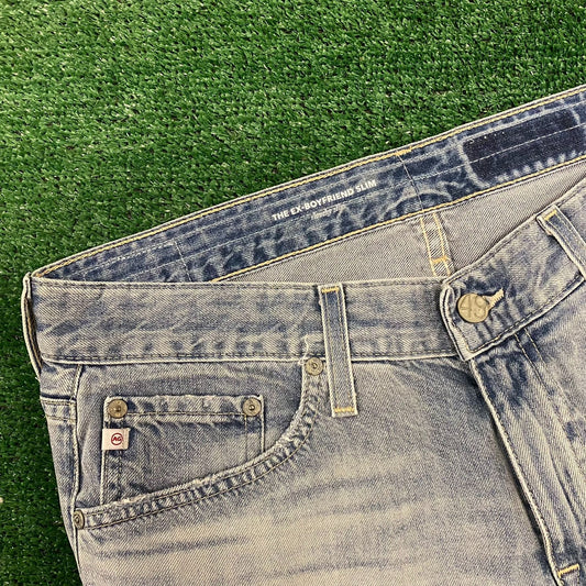 Adriano Goldschmied AG Stonewashed Highwater Denim Pants