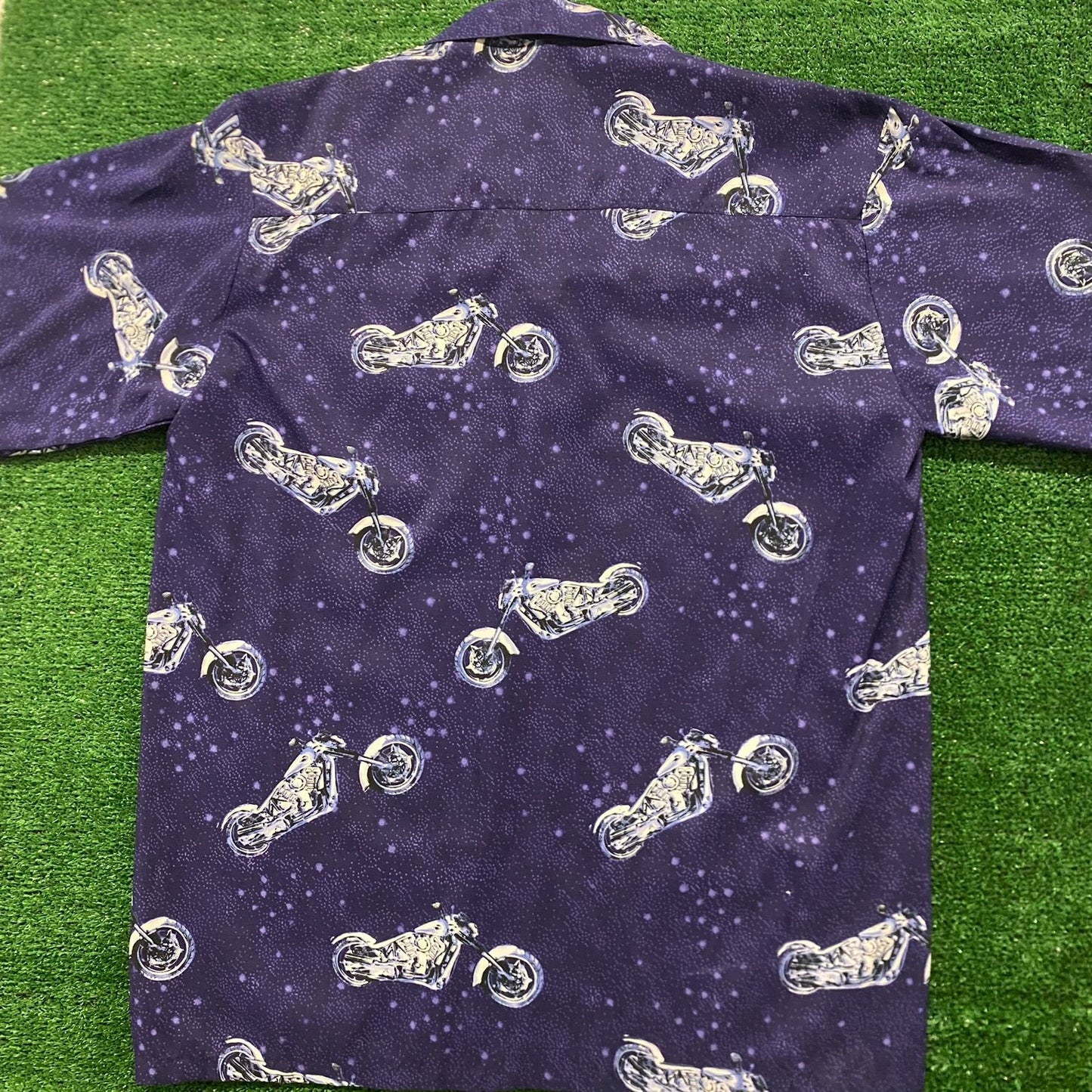 Motorcycles All Over Printed Camp Collar Hawaiian Shirt