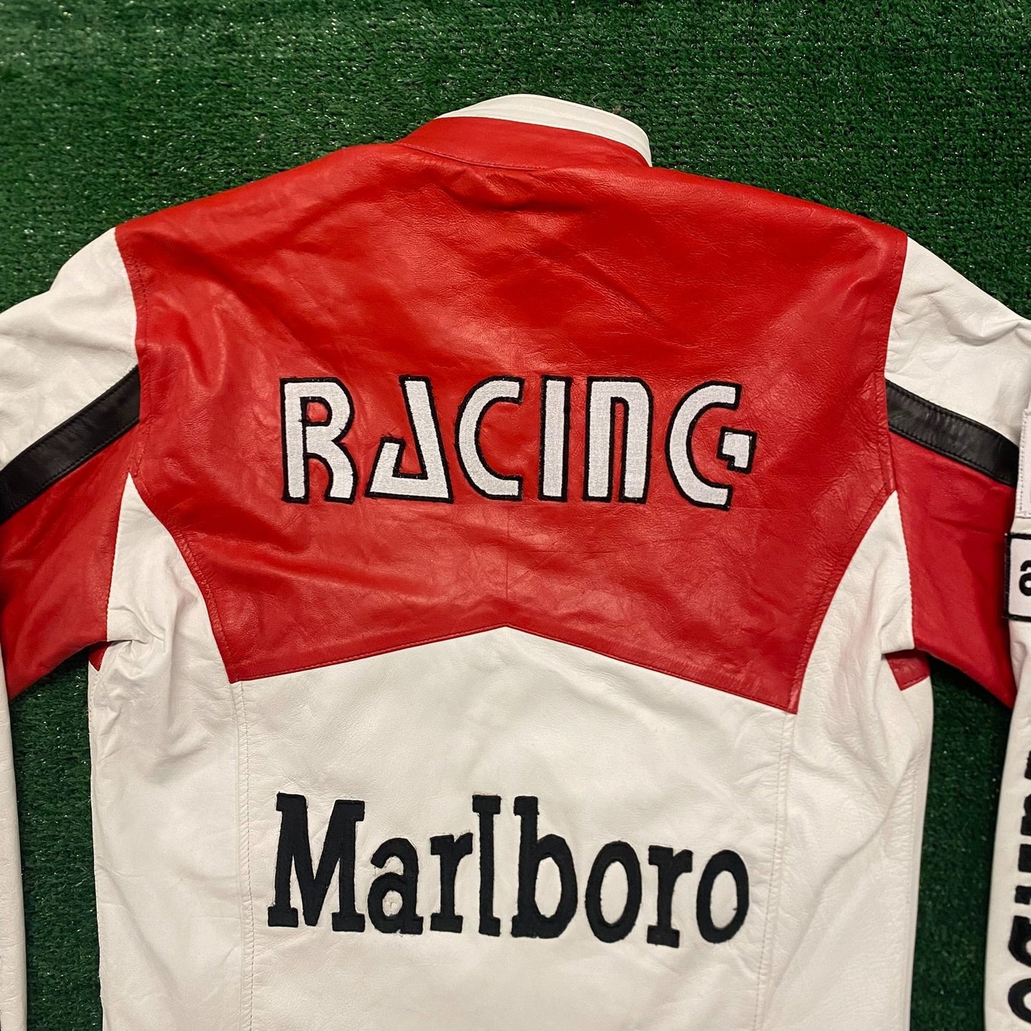 Marlboro Vintage 90s Leather Racing Jacket