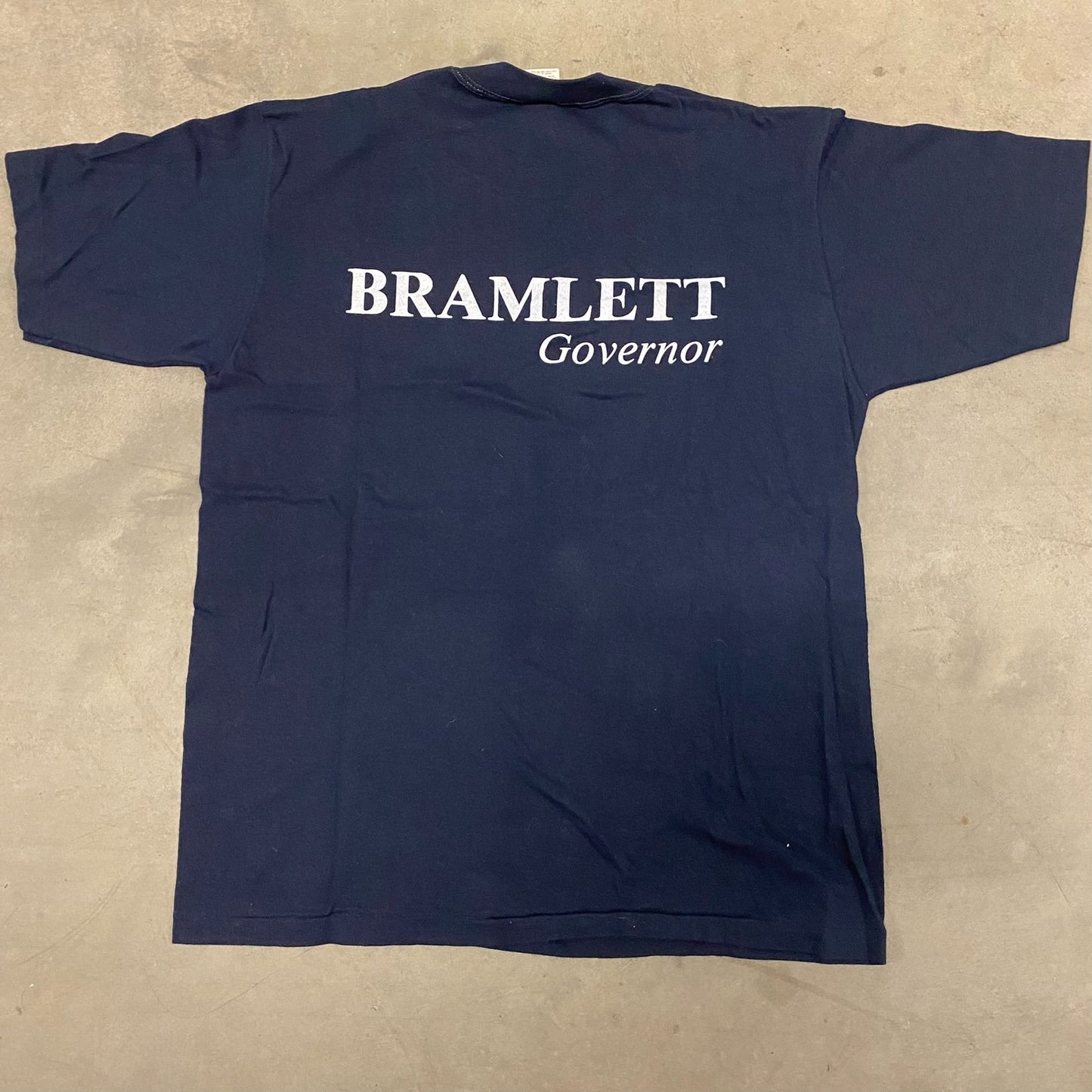 Vintage 80s Essential Bramlett Governor Political Single Stitch T-Shirt