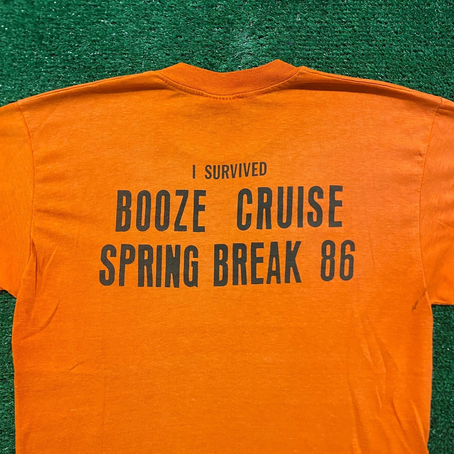 Spring Break Party Boat Vintage 80s T-Shirt