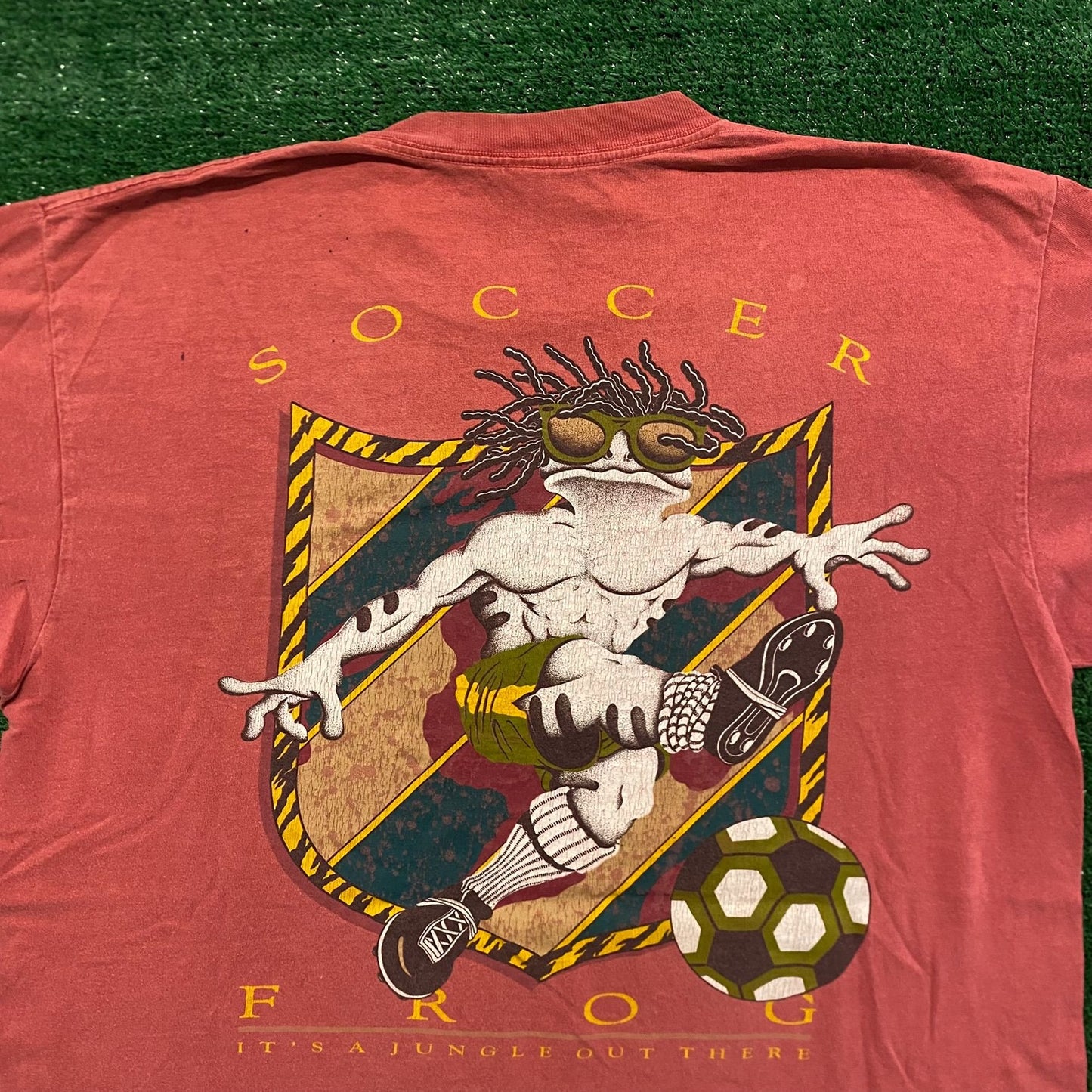 Lifeforms Soccer Frog Vintage 90s T-Shirt
