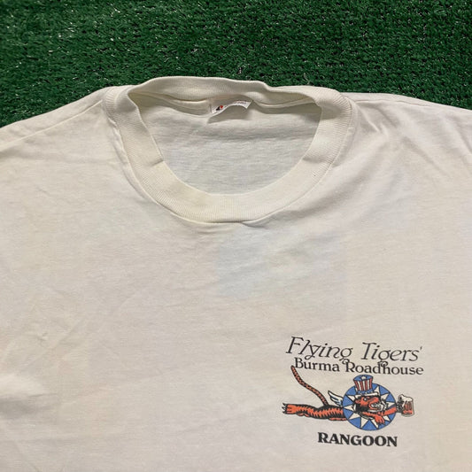 Burma Flying Tiger Vintage 90s Grunge T-Shirt