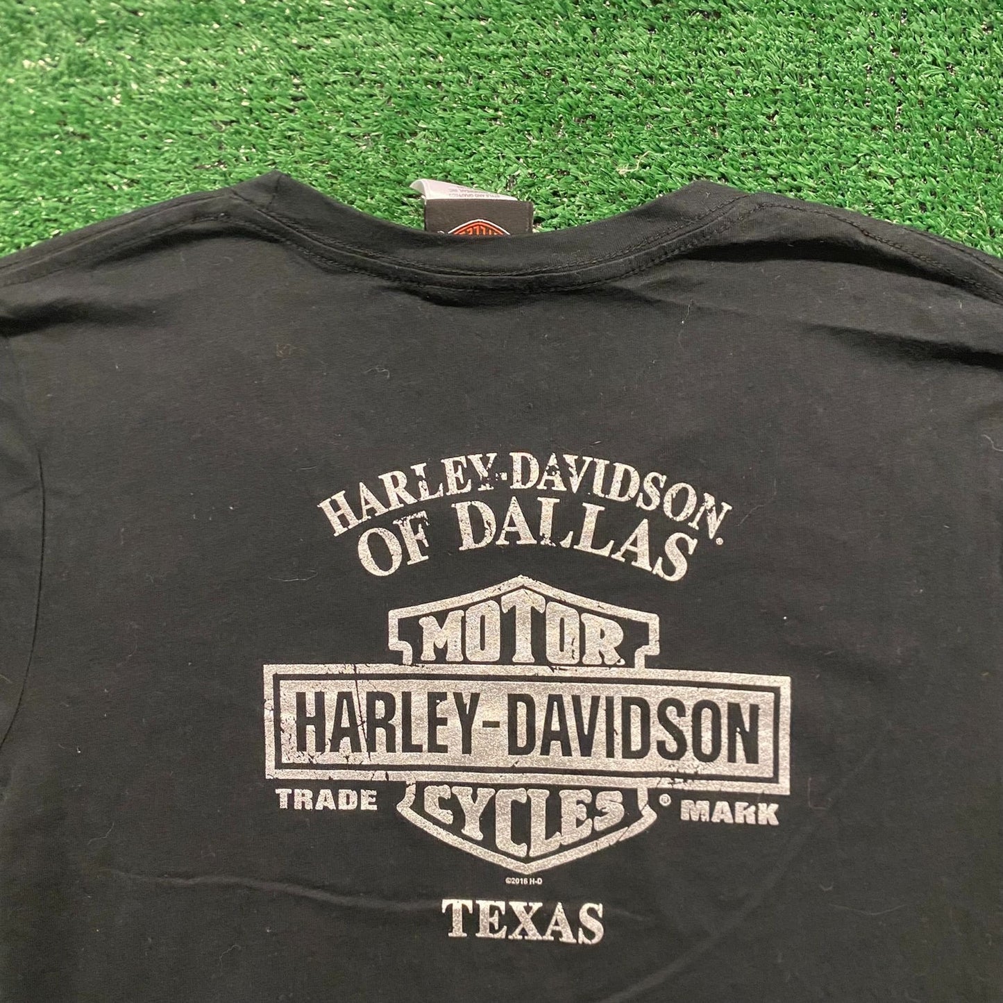 Dallas Harley Davidson Skull Vintage Biker T-Shirt