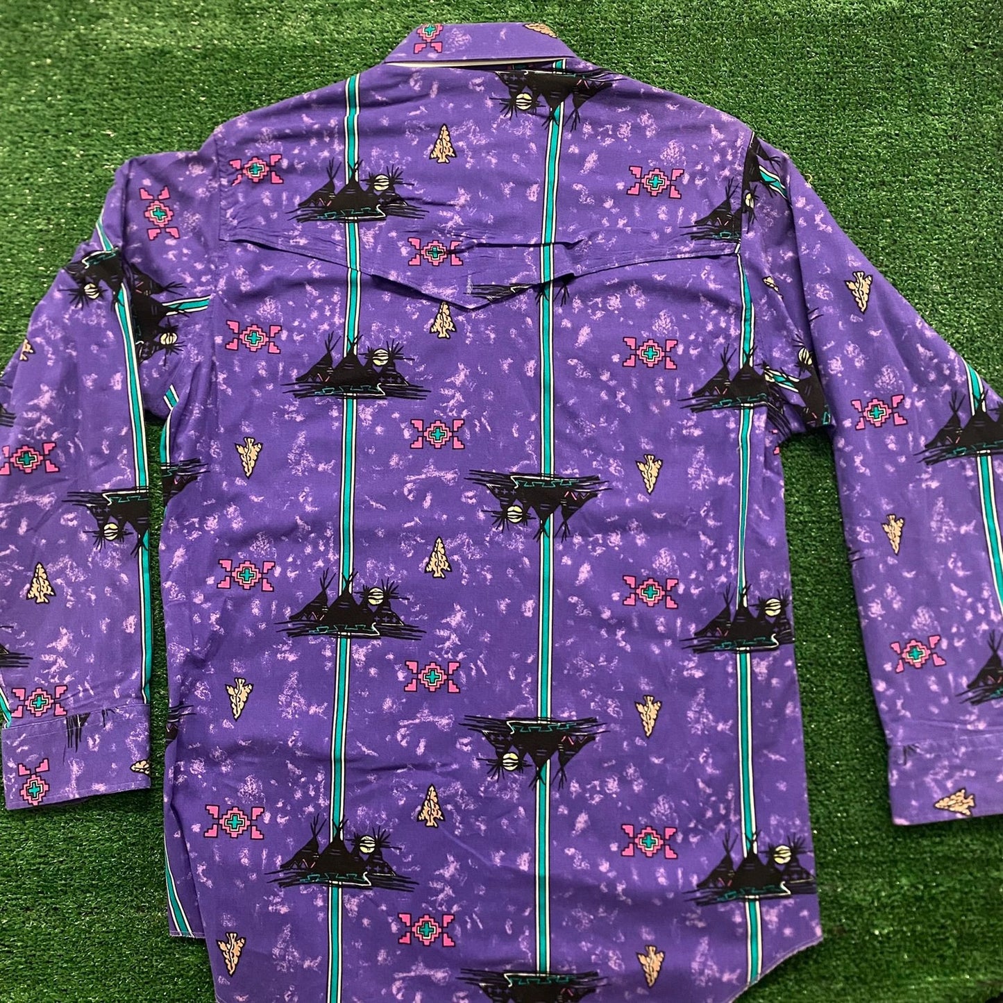 Wrangler Native American Western Tribal Vintage Shirt
