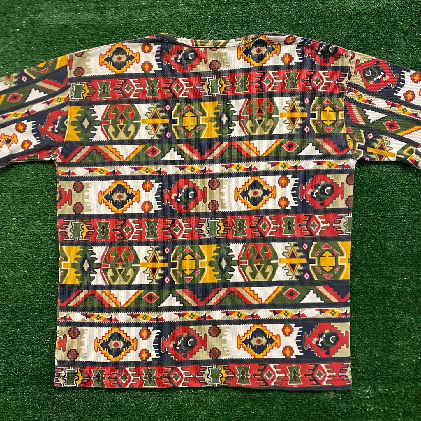 Vintage 90s Essential Aztec Geometric T-Shirt