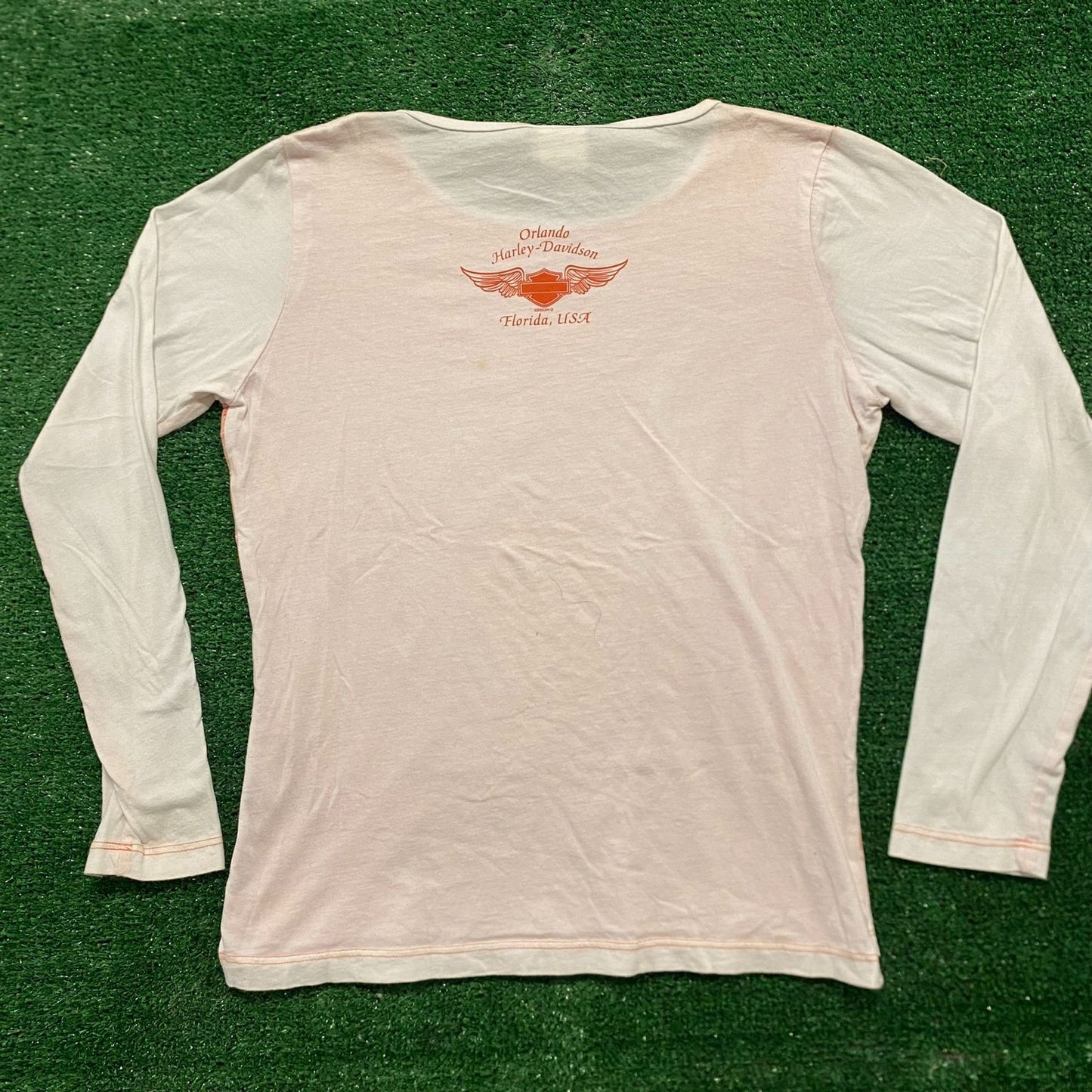 Harley Davidson Rose Eagle Shield Vintage Biker T-Shirt