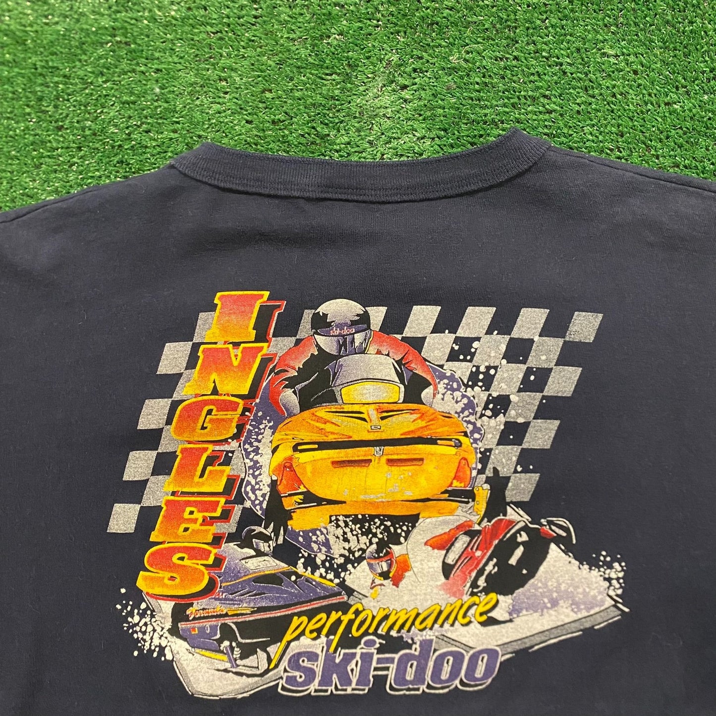 Ski Doo Snowmobile Racing Vintage 90s T-Shirt