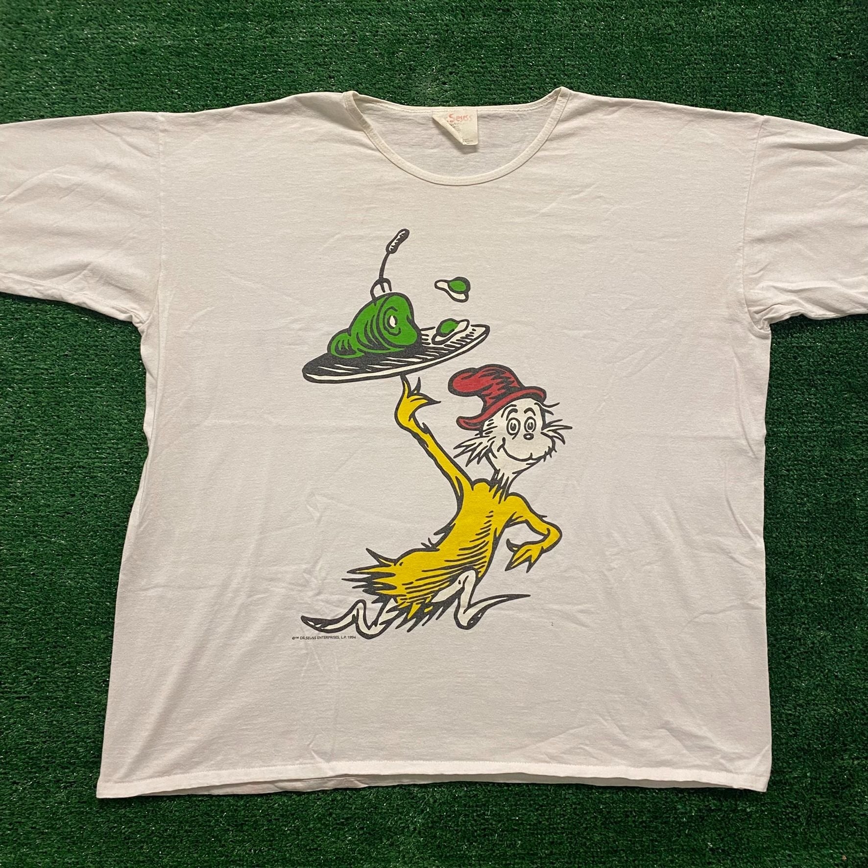 Shops shirt 1994 dr Seuss green eggs and ham vintage shirt