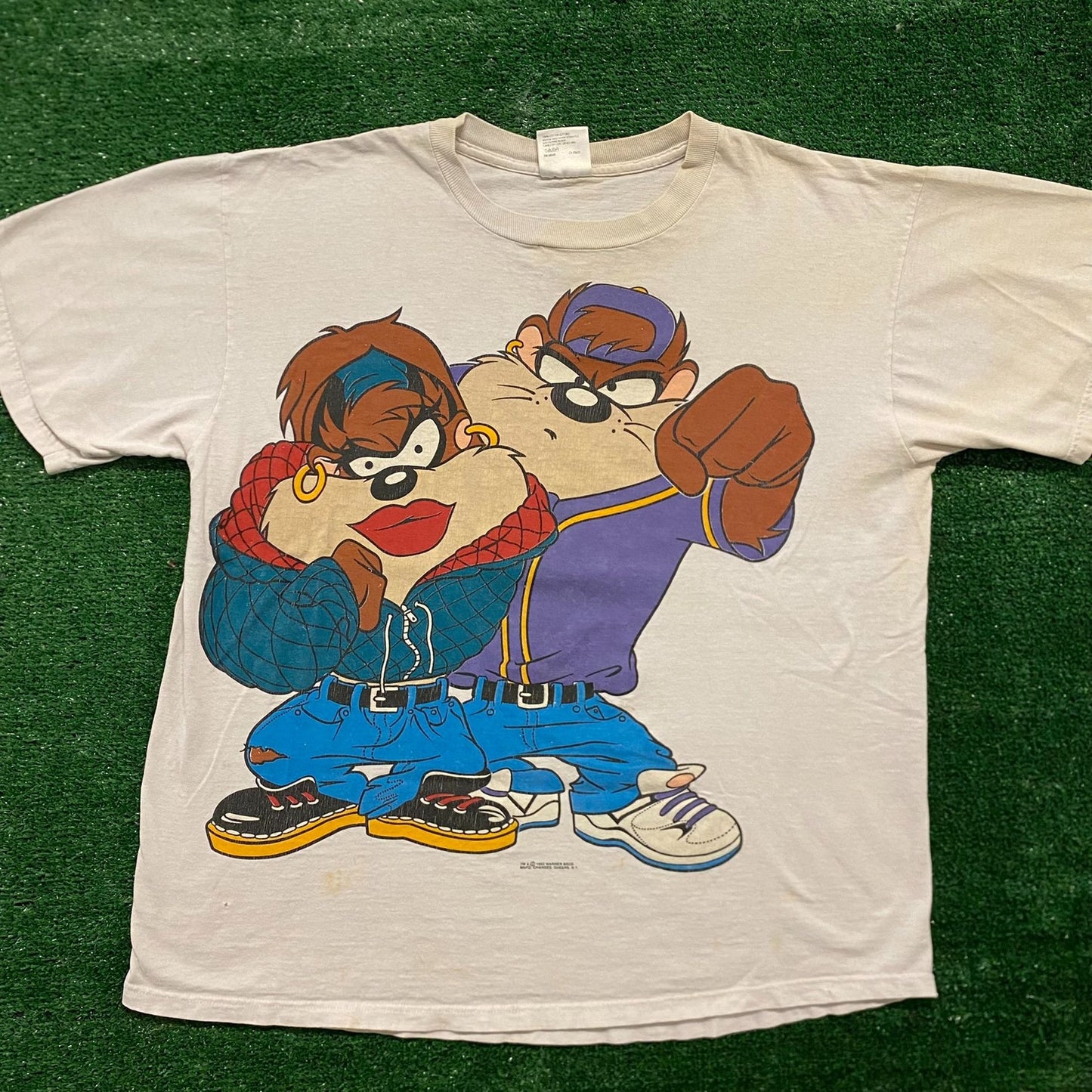 Looney Tunes Taz Vintage 1990s Cartoon T-Shirt