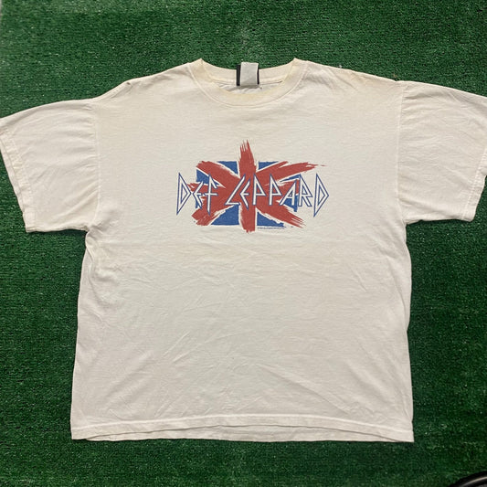 Vintage Y2K Essential Baggy Def Leppard Rock Band T-Shirt