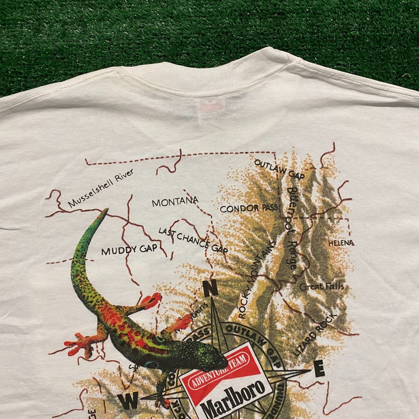 Marlboro Lizard Rock Vintage 90s Western T-Shirt