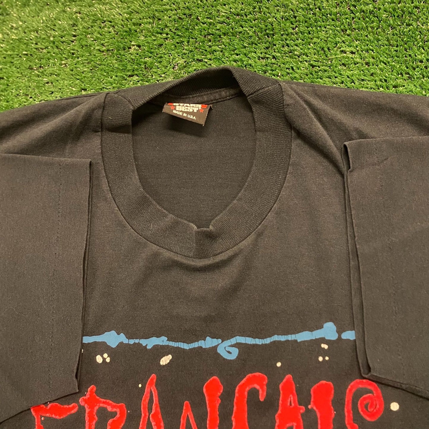 France French Flag Vintage 90s Single Stitch T-Shirt