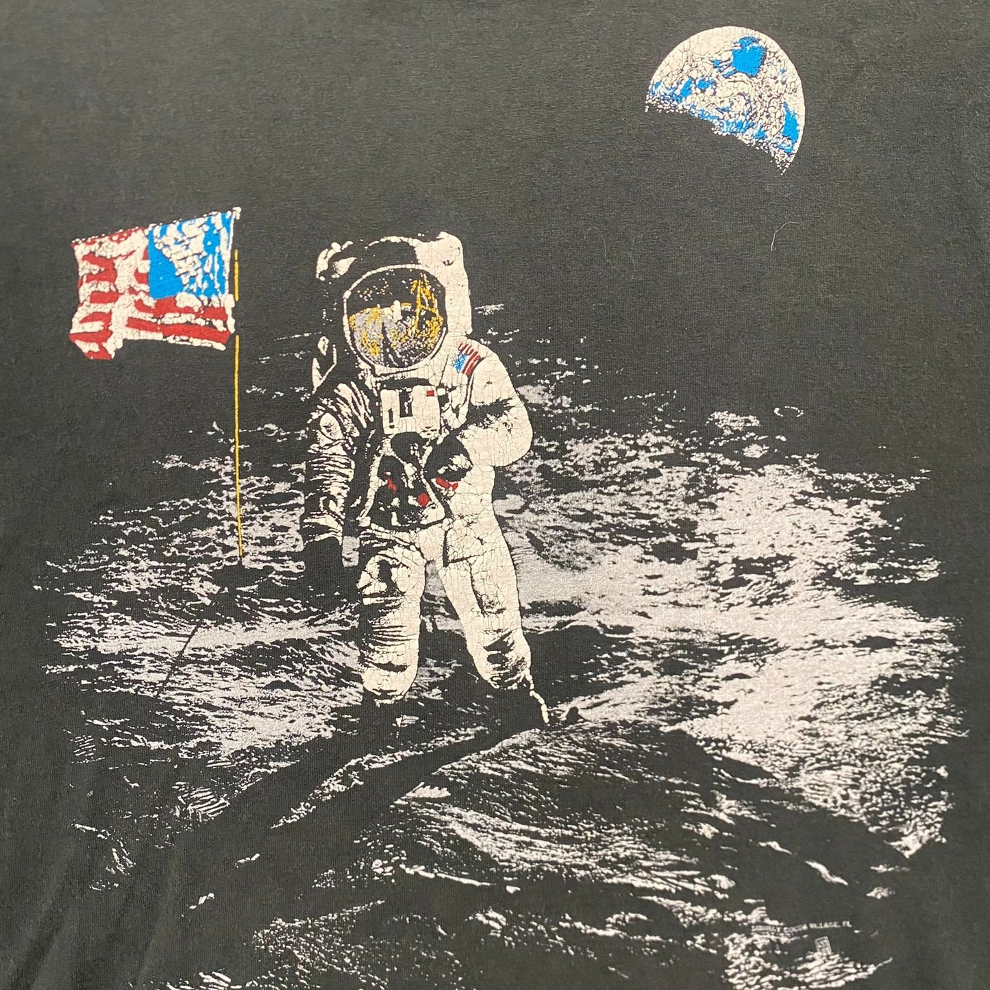 Vintage 80s NASA Moon Astronaut Single Stitch Space T-Shirt